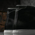Black Leather Coleman Sneaker Boots