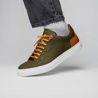 Diaz Matte Finish  Sneaker in Olive Green