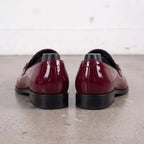 Men's Burgundy Patent Leather Monk Strap Loafers — Lofthouse