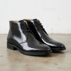 Men's Black Patent Leather Chukka Boots — holwood