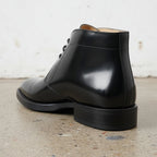Men's Black Patent Leather Chukka Boots — holwood