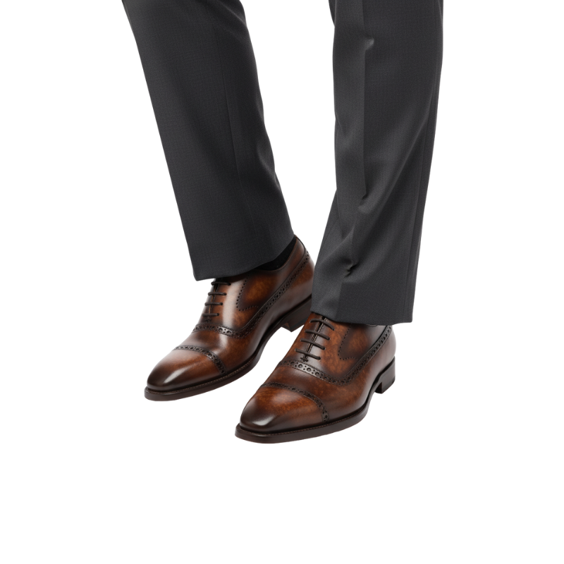 Baroque Classic Oxford Brogue Dress Shoes