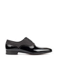 Men Patent Shiny Leather Handmade Oxford Shoe Black