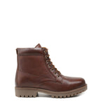 Classic Leather Lace Up Ankle Boot Brown