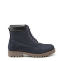 Urban Leather Lace Up High Ankle Boot Blue