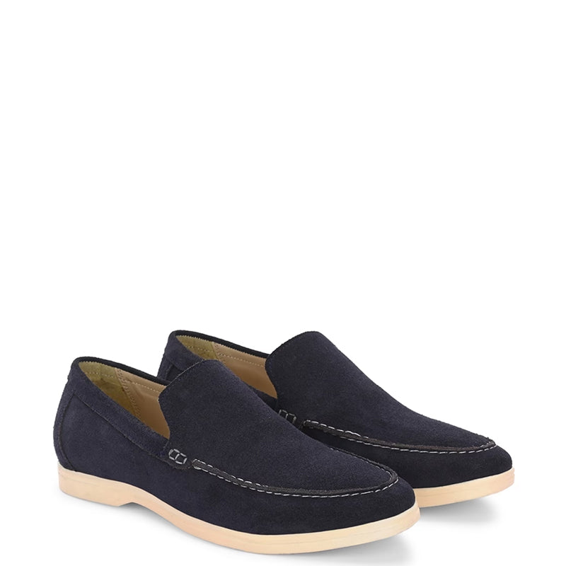 Suede Leather Moccasin Brown Loafer Shoe For men