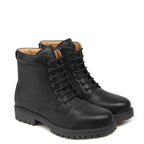 Classic Leather Lace Up Ankle Boot Brown