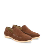 Suede Leather Moccasin Olive Green Loafer Shoe For men
