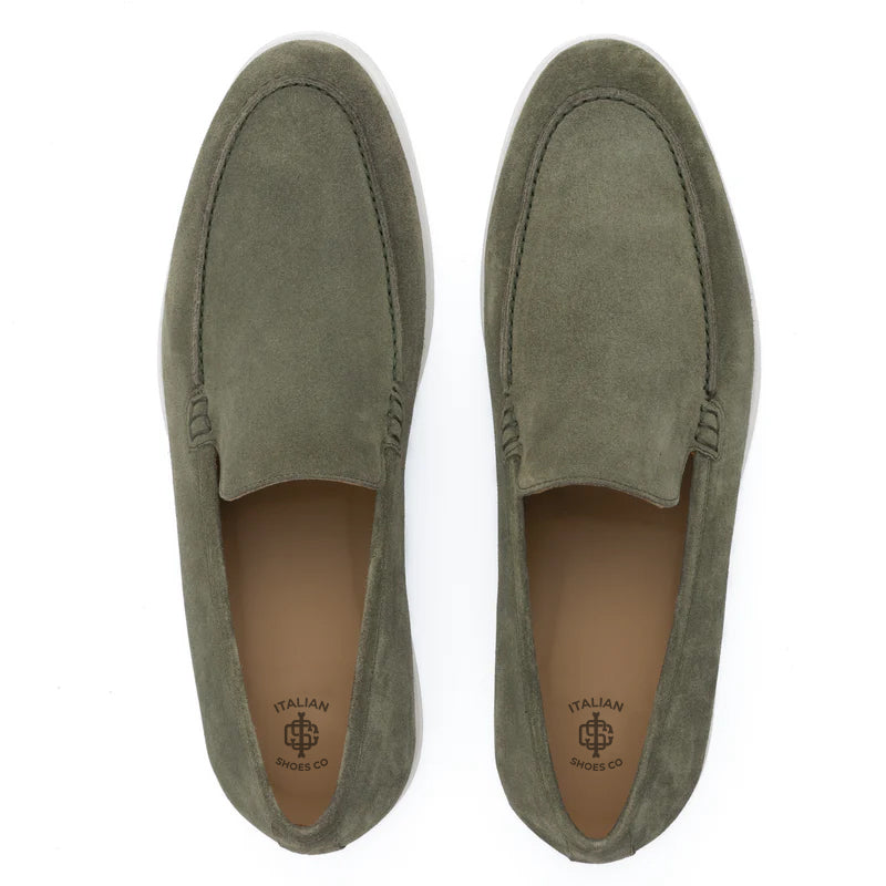 Premium Suede Leather Blue Loafer For Men