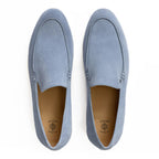 Premium Suede Leather Blue Loafer For Men