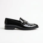 Men's Black Patent Leather Monk Strap Loafers — Lofthouse