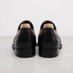 Men's Burgundy and Black Wingtip Leather Brogue Derbys — Hastley