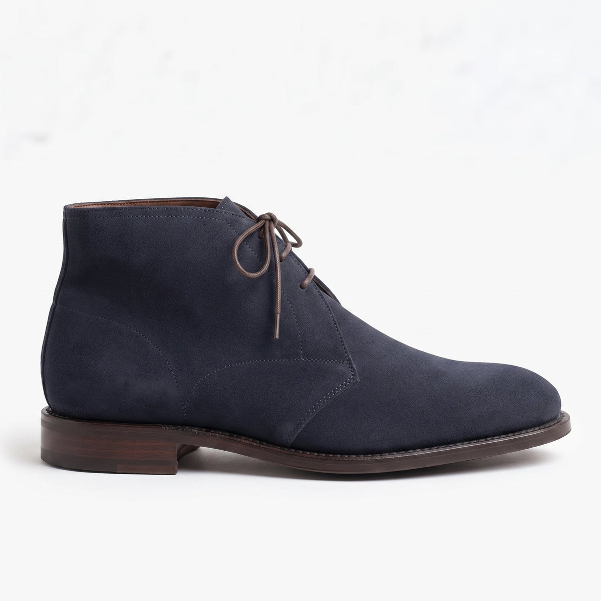 Men's Navy Blue Suede Chukka Boots — Karlowe