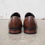 Men's Brown and Black Cap-Toe Leather Oxfords — Heswall