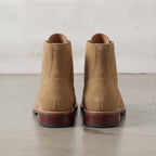 Men's Tan Cap-Toe Suede Ankle Lace-Up Boots — Mexley