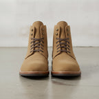 Men's Tan Cap-Toe Suede Ankle Lace-Up Boots — Mexley
