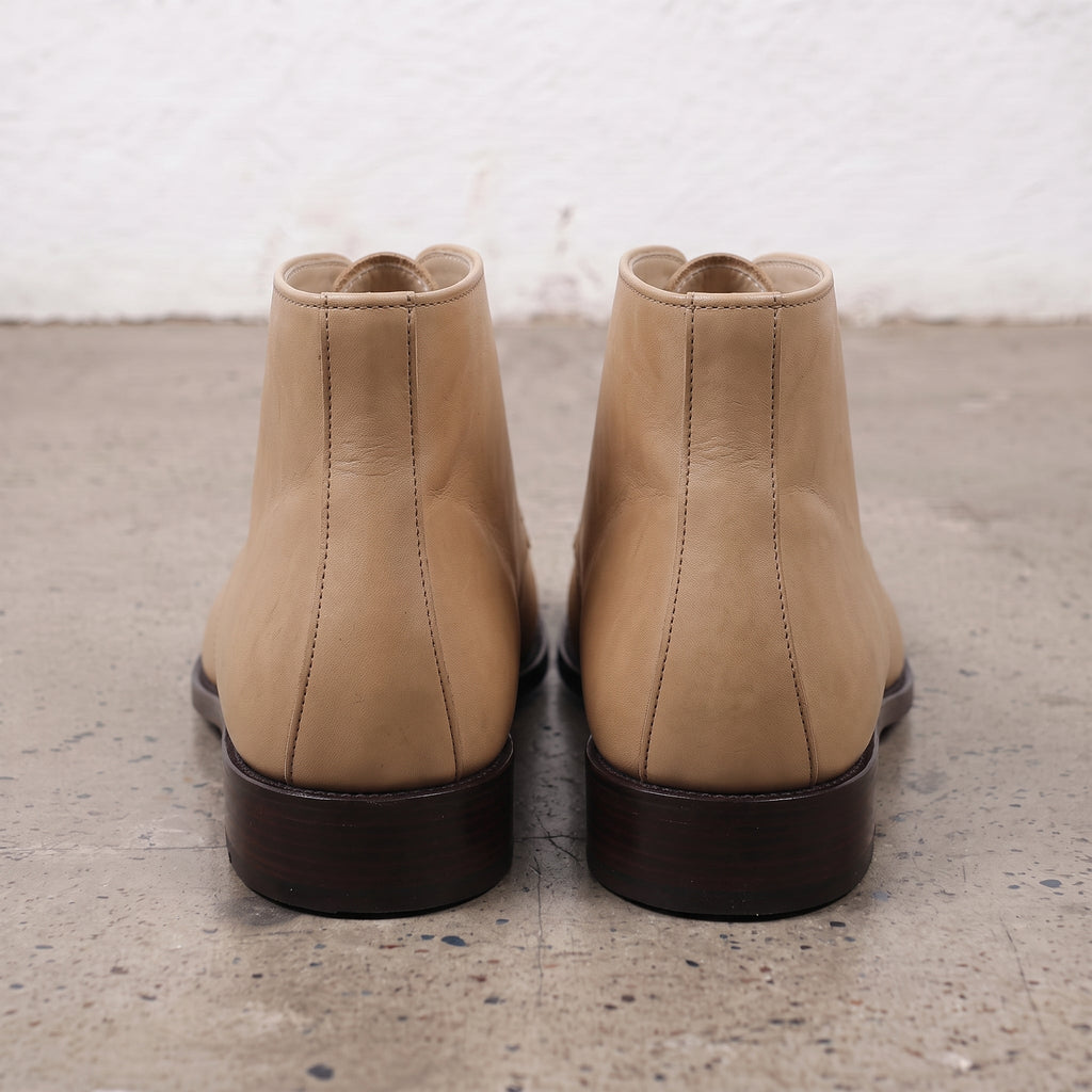 Men's Tan Plain-Toe Leather Chukka Boots — Jornsey