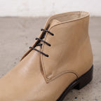 Men's Tan Plain-Toe Leather Chukka Boots — Jornsey