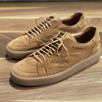 Tan Suede Sport Sneakers with Honey Colour Sole- Summer Collection
