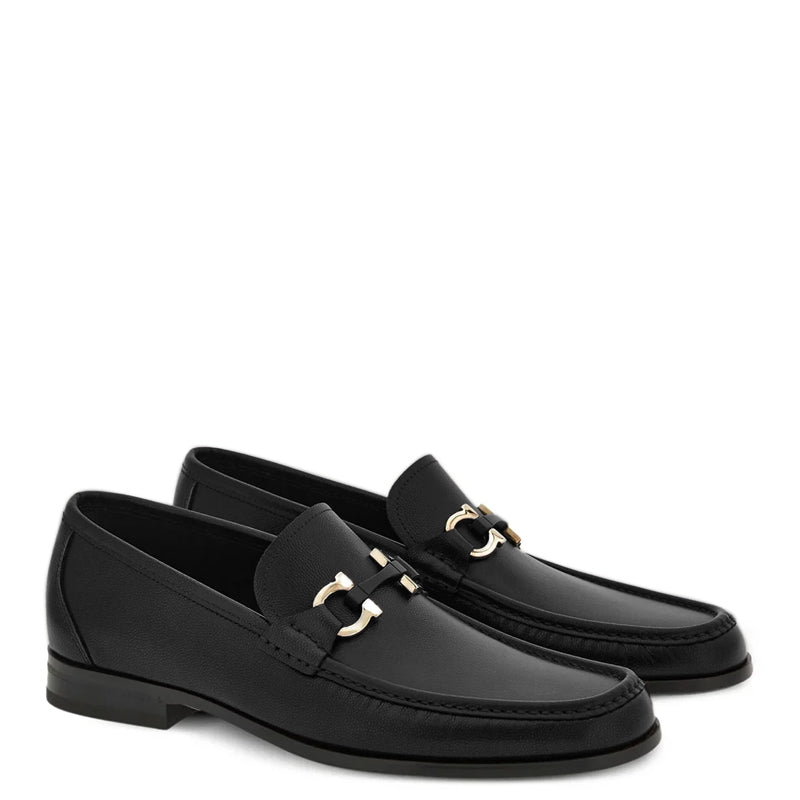 Classic Leather Horsebit-Buckled Loafer for Men