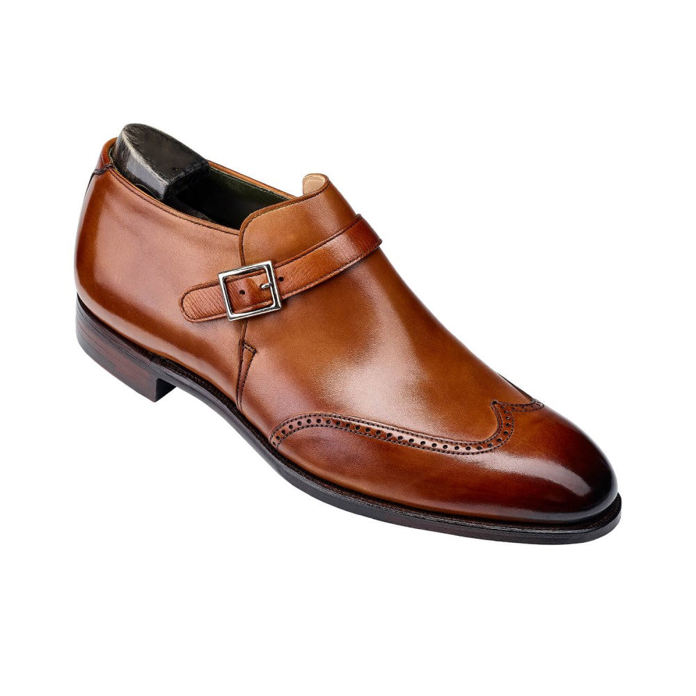 Tan Leather Alnwick Monk Strap Shoes - AW26