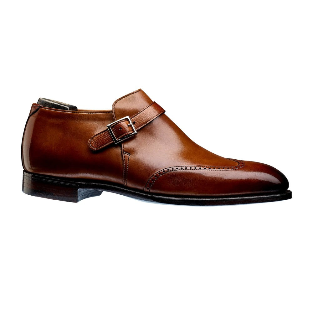 Tan Leather Alnwick Monk Strap Shoes - AW26