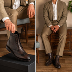 Noble's Walk Wellington Goodyear Welt Brogue Boot – Dark Oakwood